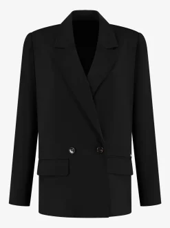 Double-breasted oversized blazer
