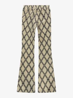 Flared broek met N&N logo patroon
