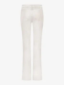 Flared jeans met gevlochten detail bij zakken