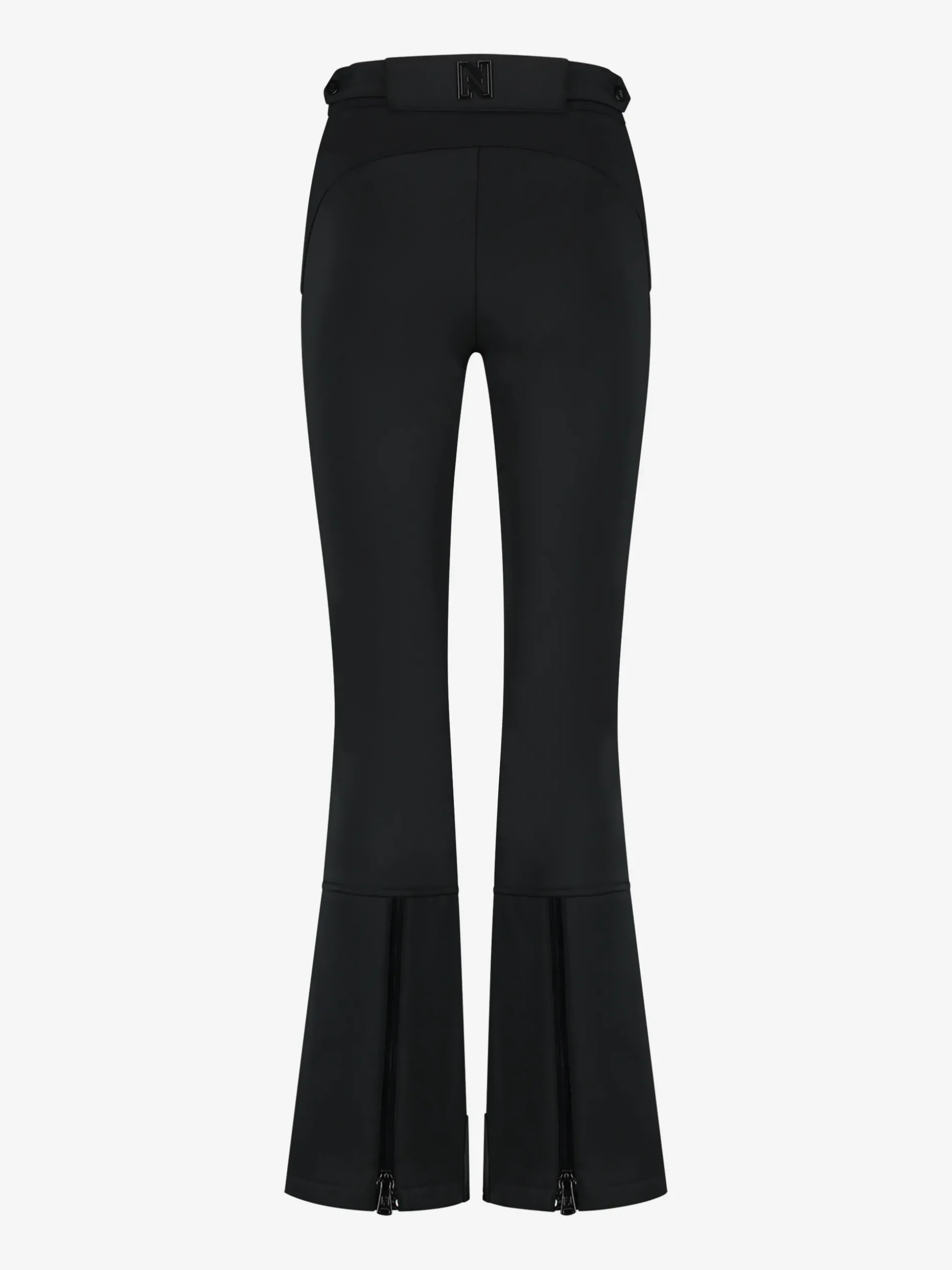 Flared ski broek met verstelbare tailleband
