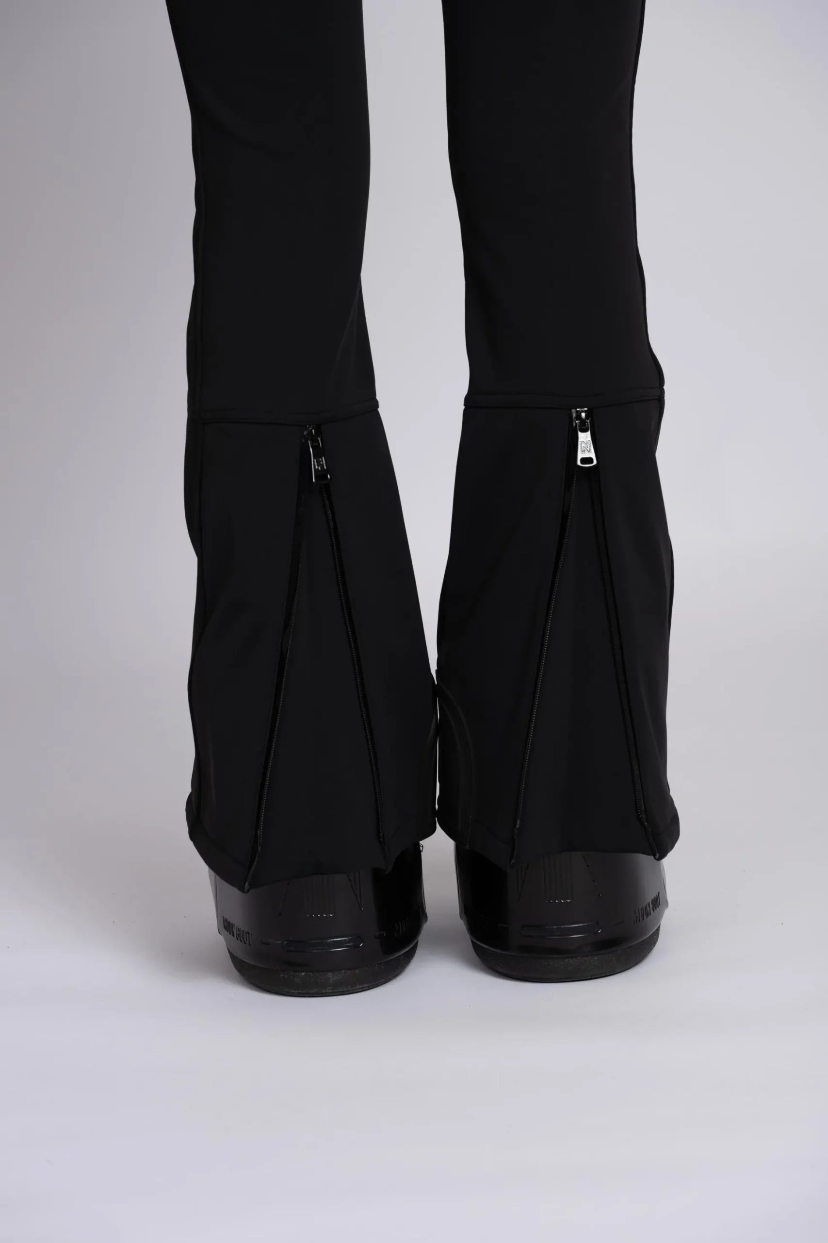 Flared ski broek met verstelbare tailleband