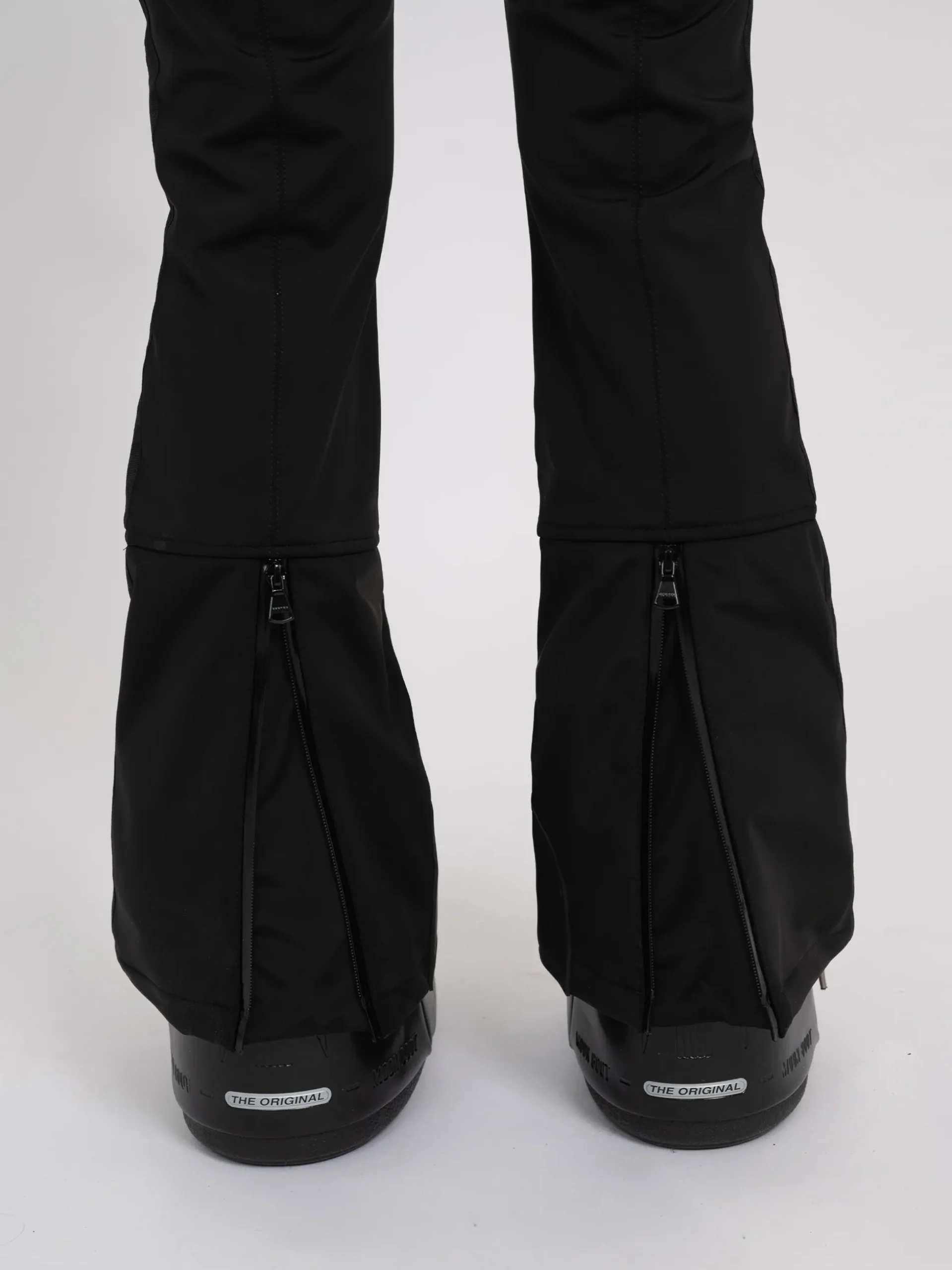 Flared ski broek met verstelbare taille