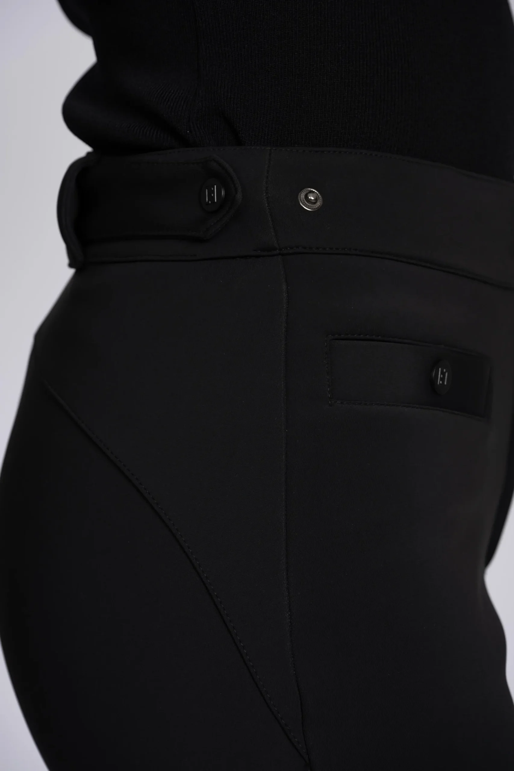 Flared ski broek met verstelbare tailleband