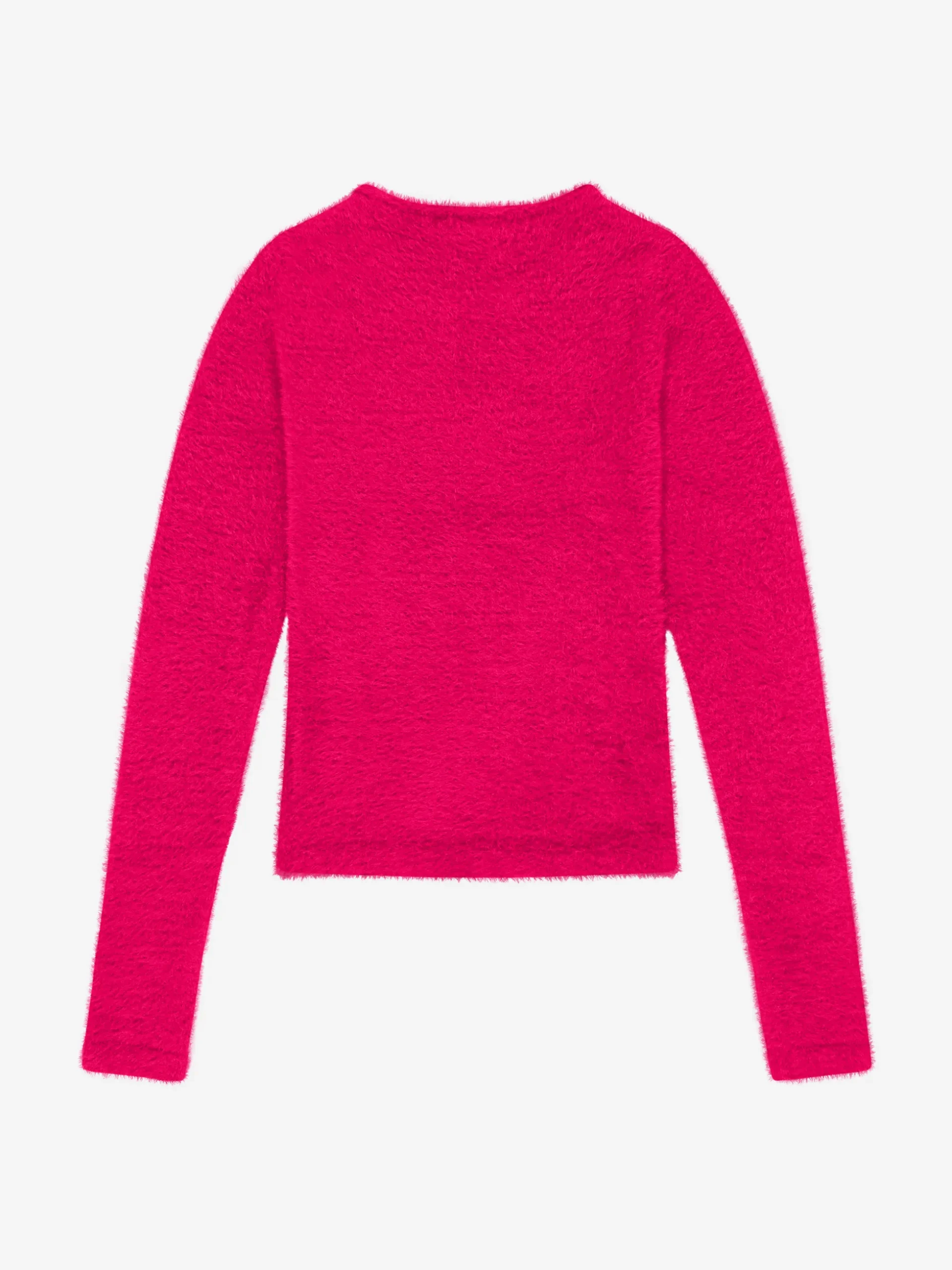 Fluffy trui met detail bij hals