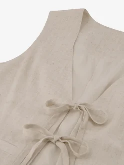 Gemu00ealeerd gilet met strikdetails