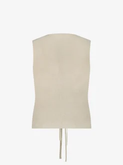 Gemu00ealeerd gilet met strikdetails