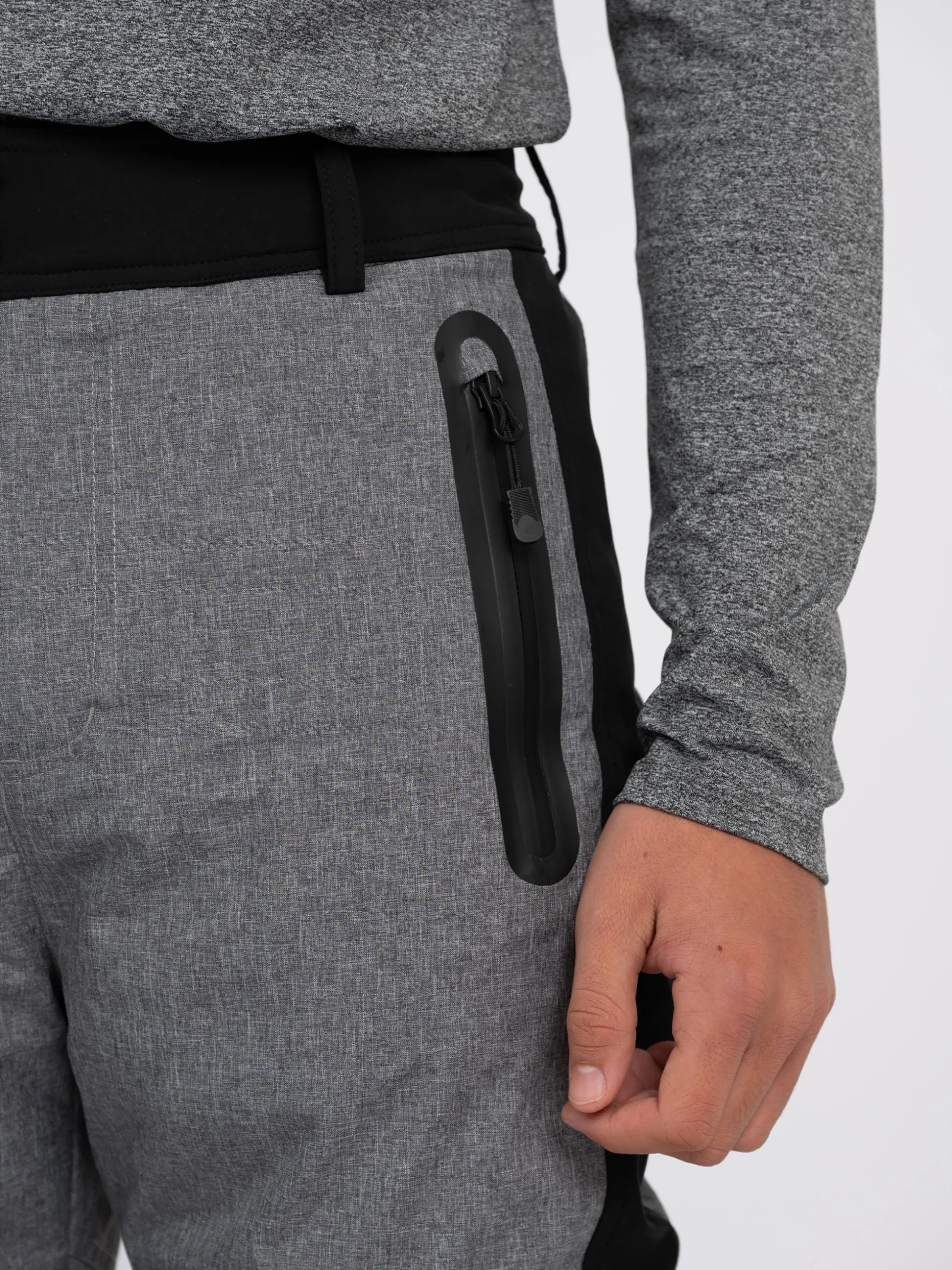 Gemu00ealeerde ski broek met verstelbare taille