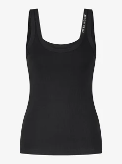 Geribbelde tanktop met FH logo bij hals