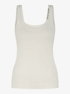 Geribbelde tanktop met FH logo bij hals