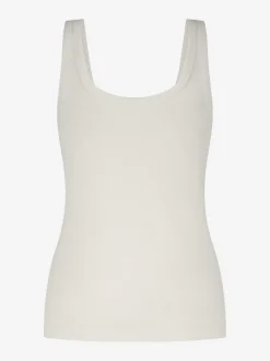 Geribbelde tanktop met FH logo bij hals