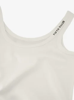 Geribbelde tanktop met FH logo bij hals