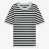 Gestreept T-shirt met subtiel logo