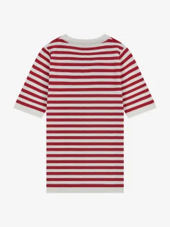 Gestreept T-shirt met subtiel logo