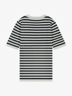 Gestreept T-shirt met subtiel logo