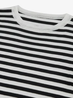 Gestreept T-shirt met subtiel logo