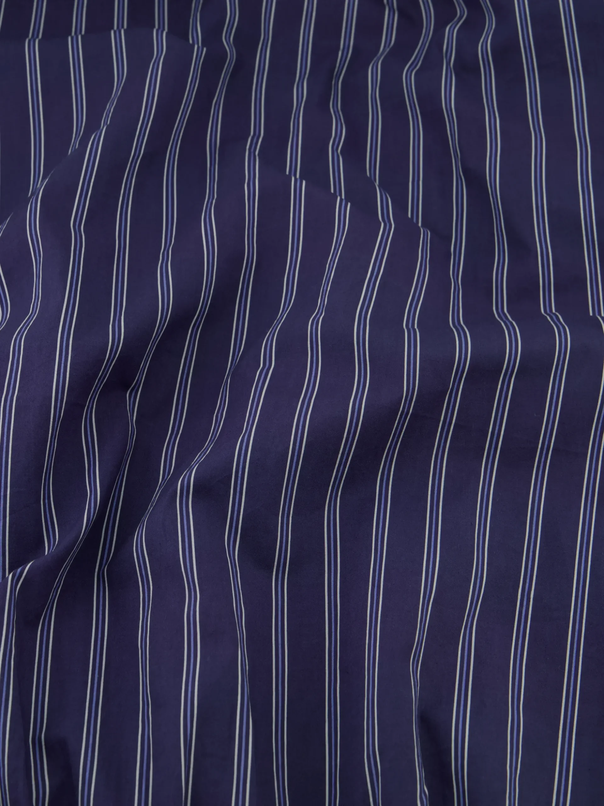 Gestreepte blouse met kanten cut-out details