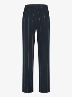 Gestreepte pantalon met decoratieve FH knopen