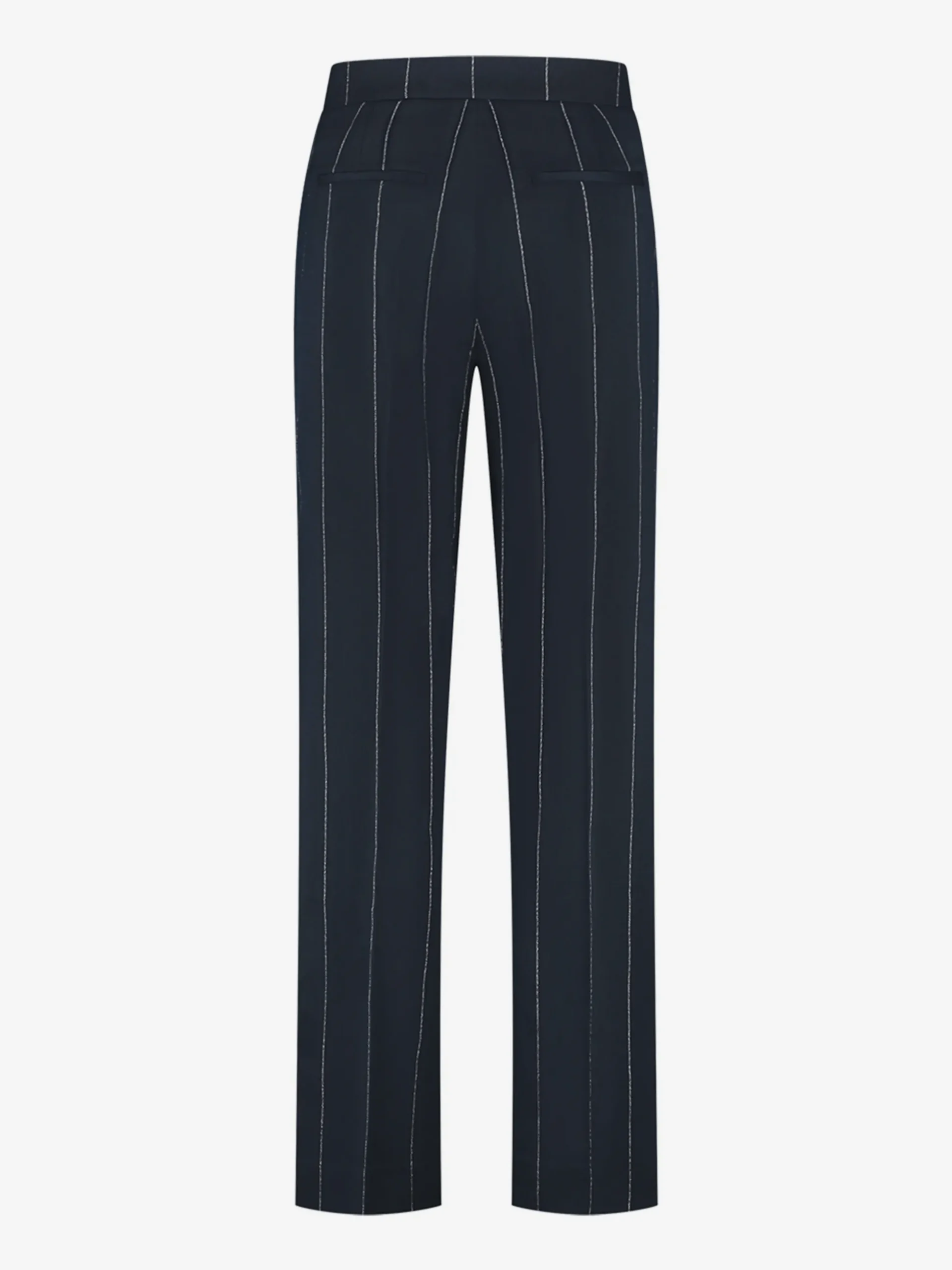 Gestreepte pantalon met decoratieve FH knopen
