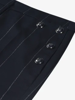 Gestreepte pantalon met decoratieve FH knopen