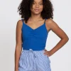 Gestreepte shorts met omgeslagen pijpen