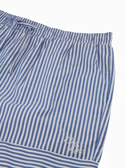 Gestreepte shorts met omgeslagen pijpen