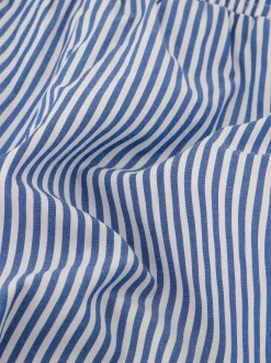 Gestreepte shorts met omgeslagen pijpen