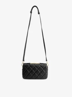 Gewatteerde clutch met hengsel en N-logo