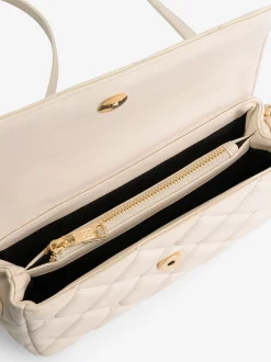 Gewatteerde clutch met hengsel en N-logo