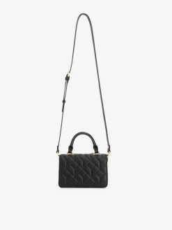 Gewatteerde schoudertas met ketting detail
