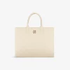 Gewatteerde shopper met logo patroon