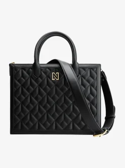 Gewatteerde shopper met N-logo