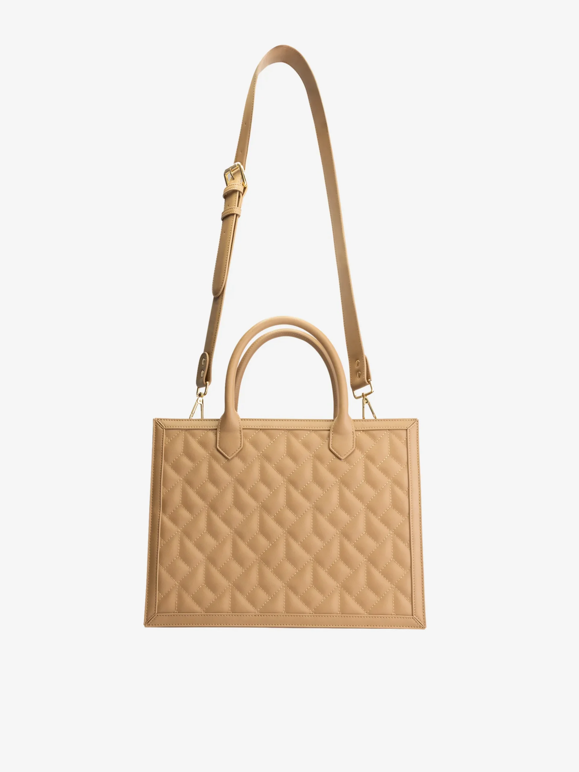 Gewatteerde shopper met N-logo