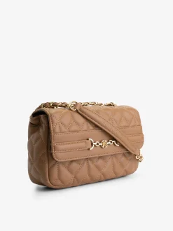 Gewatteerde tas met ketting detail