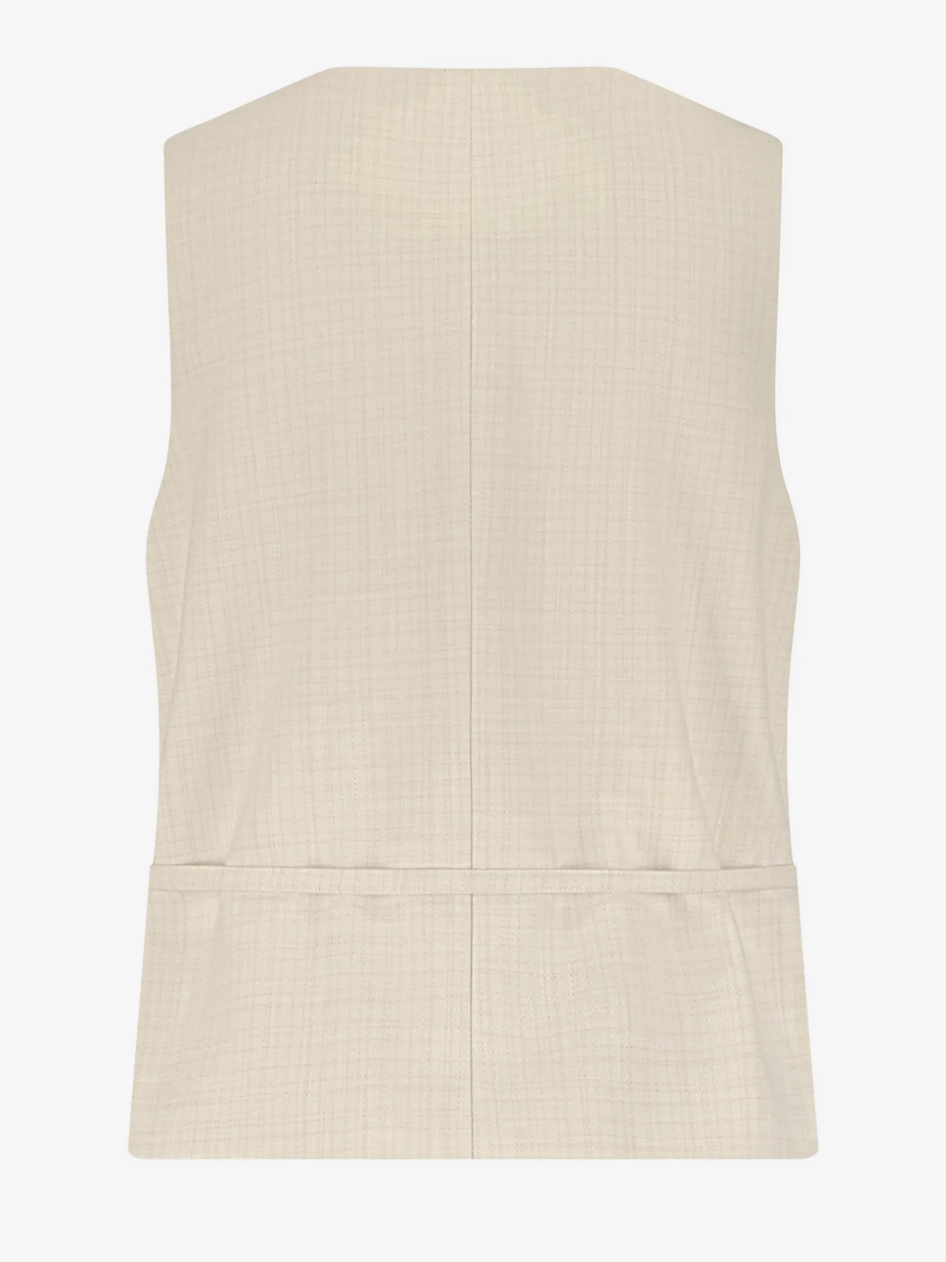 Gilet met gemu00ealeerde textuur en ketting detail