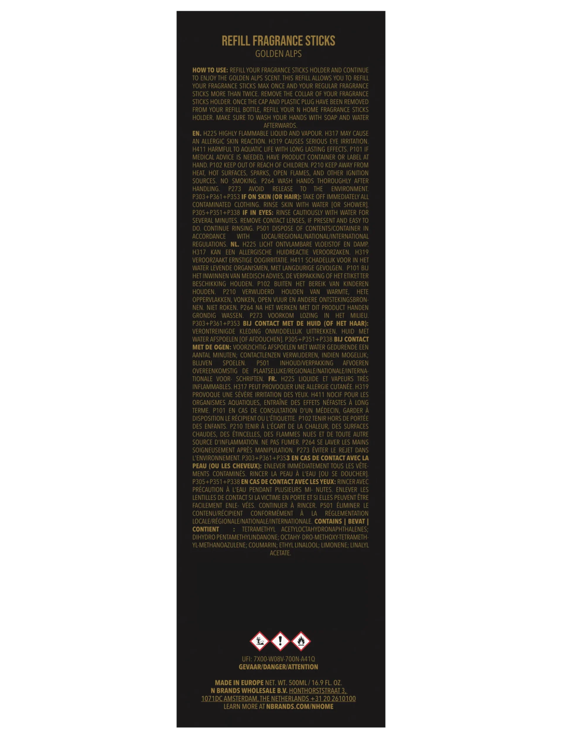 GOLDEN ALPS REFILL FRAGRANCE STICKS