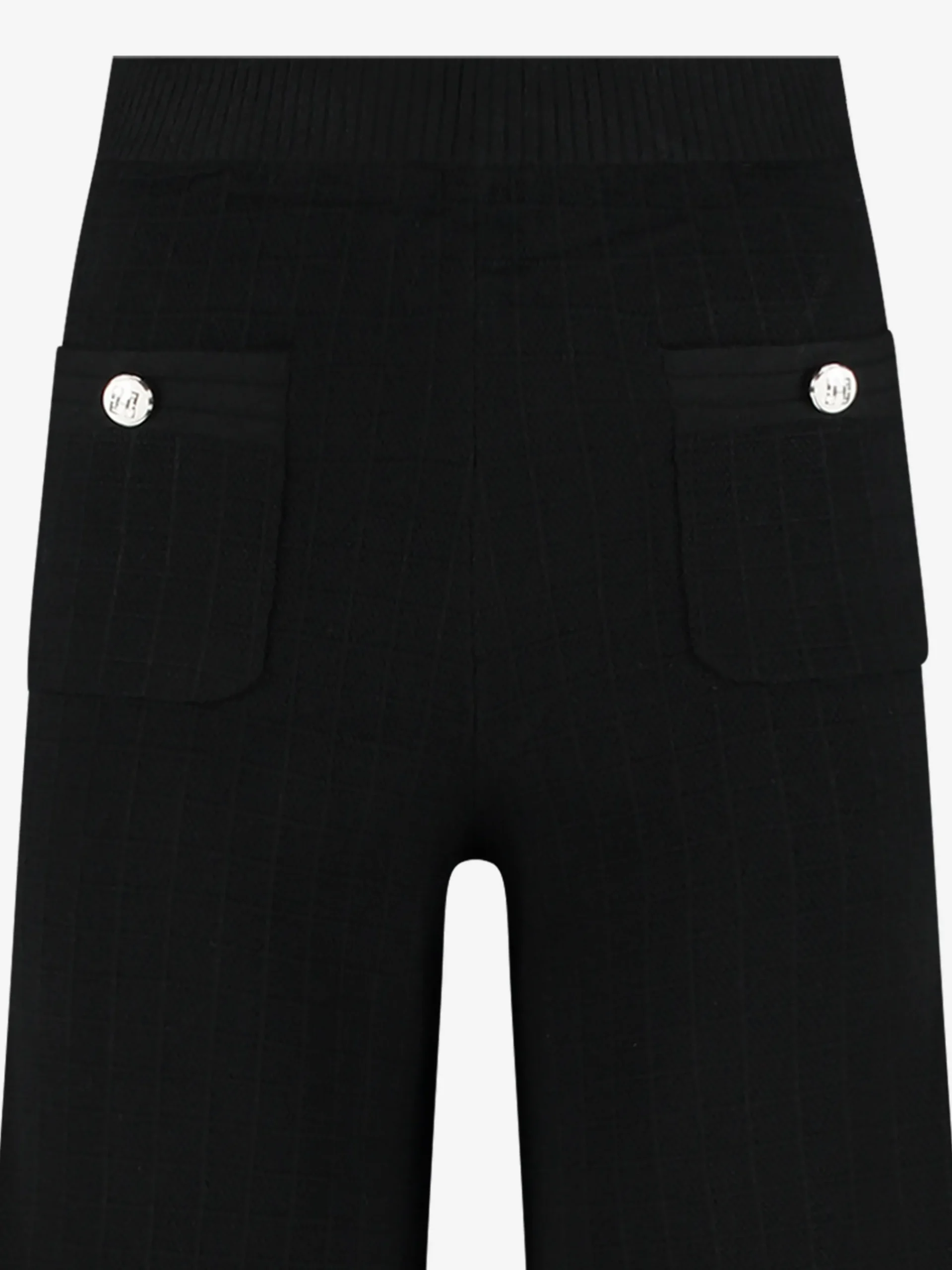 High waist pantalon met elastische tailleband