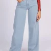 Jeans met wijde pijpen