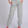 Joggingbroek met elastische tailleband en trekkoord