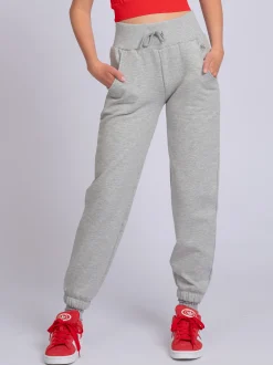 Joggingbroek met elastische tailleband en trekkoord