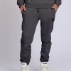 Joggingbroek met elastische tailleband en logo patch