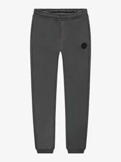 Joggingbroek met elastische tailleband en logo patch