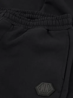 Joggingbroek met elastische tailleband en logo patch