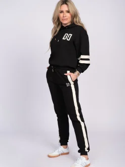 Joggingbroek met strepen aan zijkant