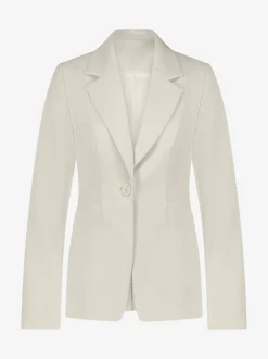 Klassieke blazer met N-knoop en reverskraag