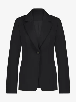Klassieke blazer met N-knoop en reverskraag