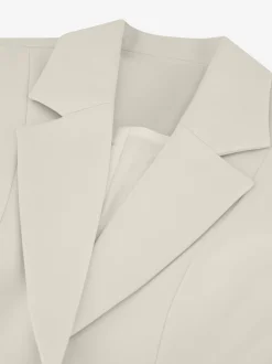 Klassieke blazer met N-knoop en reverskraag