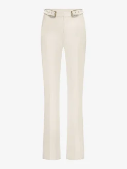 Klassieke pantalon met gesp detail