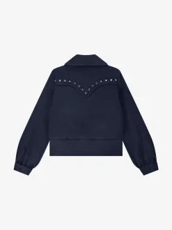Kort jack met studs en klepzakken