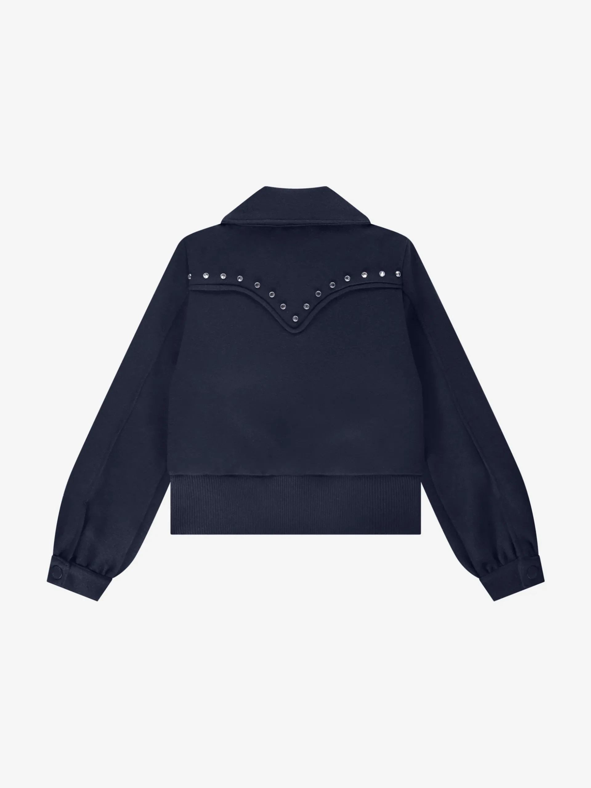 Kort jack met studs en klepzakken