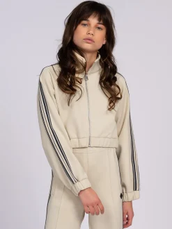 Kort vest met strepen aan zijkant